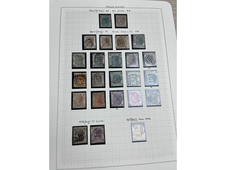 holding on album pages, better including QV used stamp to 96c, KGV Silver Jubilee, KGVI Silver Wedding, etc. Large quantity. 